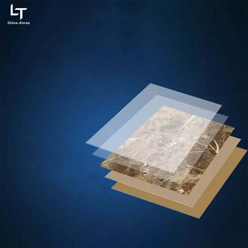 Papan UV PVC 1220×2440mm 3mm kalis air untuk Hiasan panel Dinding Dalaman dengan Kemasan Berkilat Tinggi untuk Hiasan Reka Bentuk Pejabat Rumah