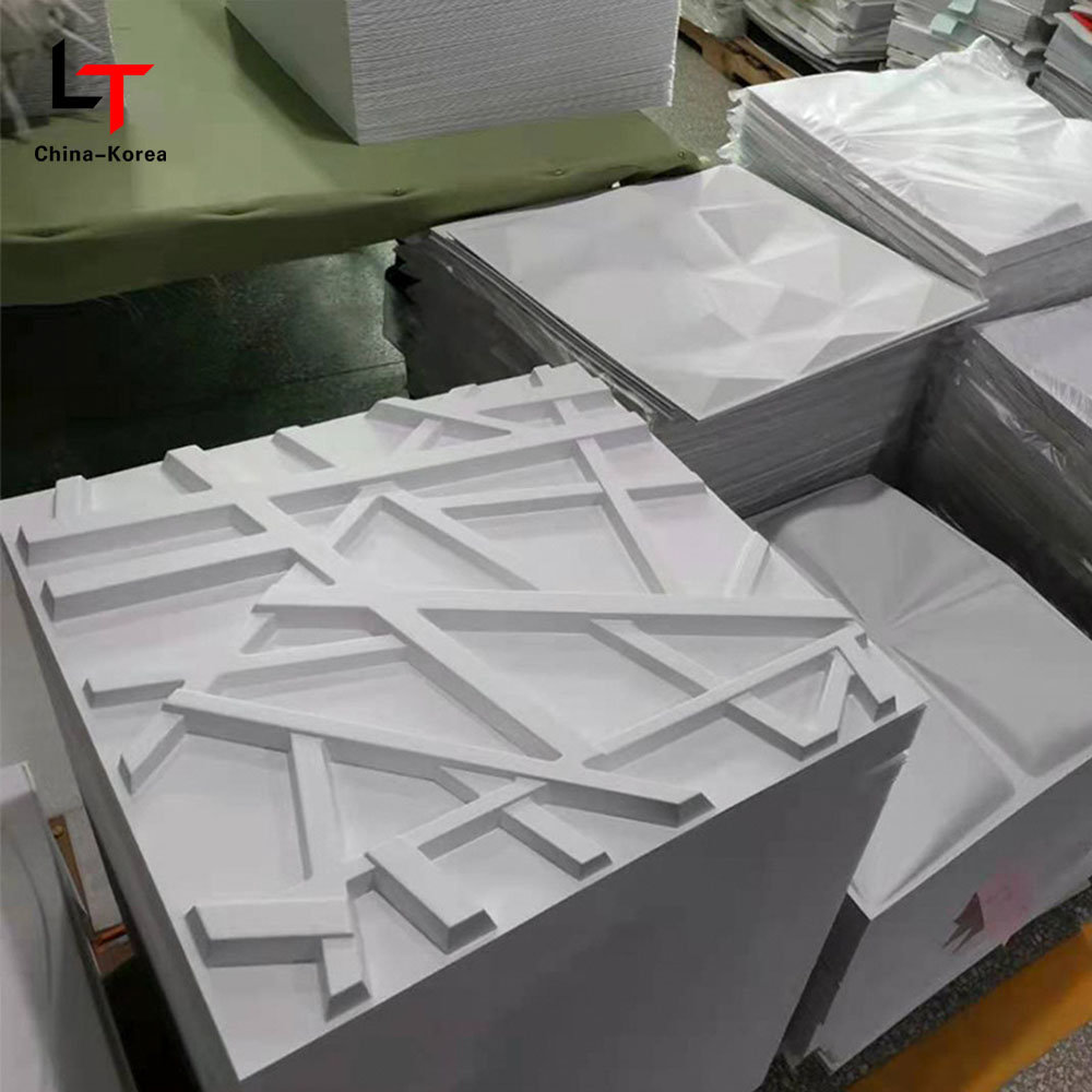 Panel Dinding PVC 3D Moden/Pelekat Dalaman Kalis Air Matt Black Diamond Bentuk untuk Hiasan Dinding Ruang Tamu Bilik Tidur Kalis Air