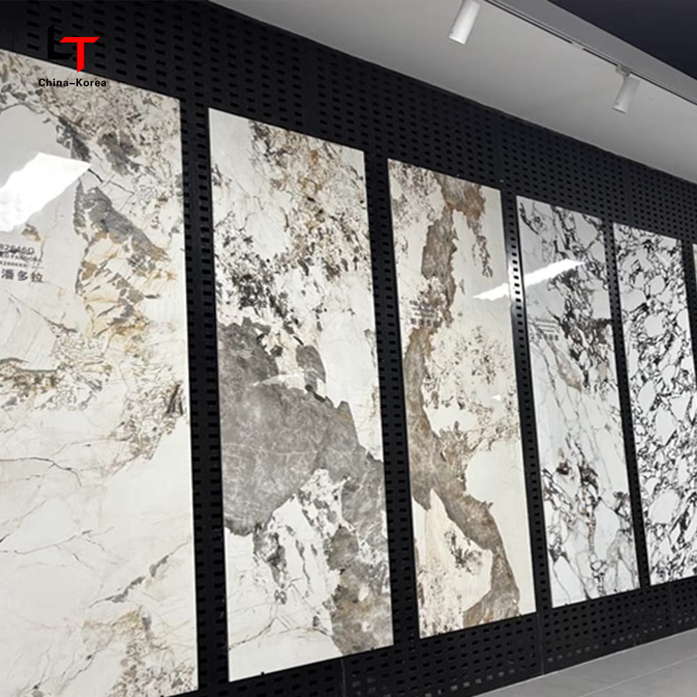 1220×2440mm PVC Karbon Kristal Panel Kalis Air Pelapisan Dinding Hiasan Kalis Api untuk Luar Dalaman dengan Salutan UV