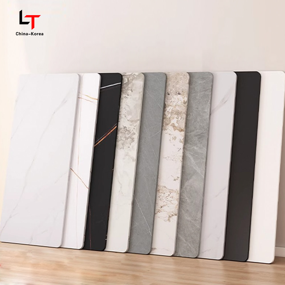 1220×2440mm PVC Karbon Kristal Panel Kalis Air Pelapisan Dinding Hiasan Kalis Api untuk Luar Dalaman dengan Salutan UV