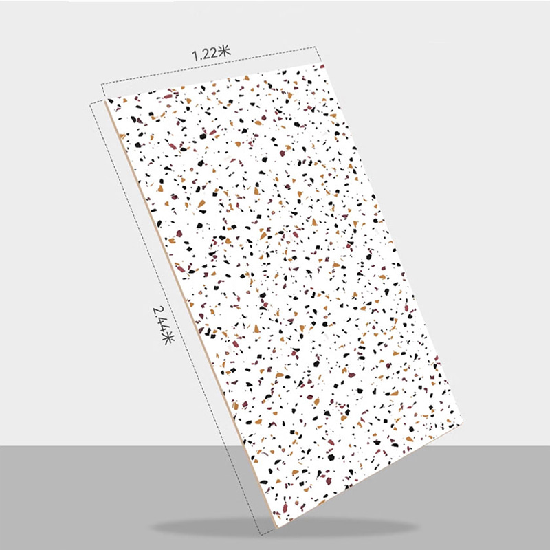 1220mm×2440mm Fleksibel PVC Plastik Marmar Alternatif SPC Panel Dinding & Papan Marmar Tiruan Tiruan Salutan UV PVC Lembaran Marmar