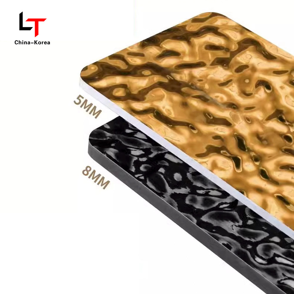 1220×2440mm Mesra Alam PVC Kayu Veneer Bijian Panel hiasan dinding untuk Pelapisan Dinding Dalaman Kalis Air Tahan Calar Mudah Dipasang