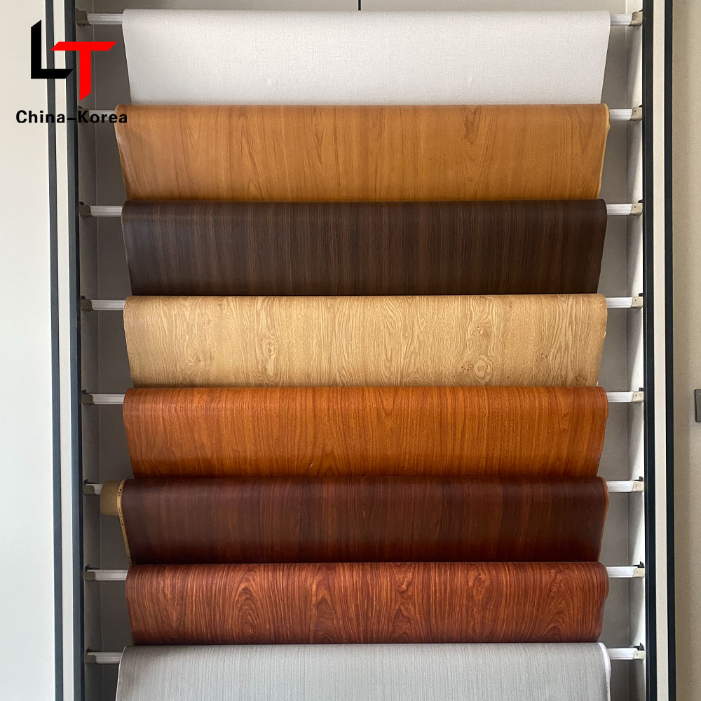 Filem Pemindahan Haba Laminasi Percetakan 5D 3D Filem Hiasan Perabot PVC Kerajang Tekan Vakum untuk Panel Dinding Pintu Papan UV WPC