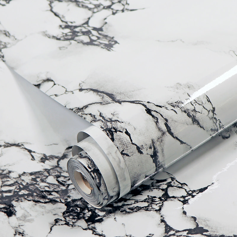 Kertas Dinding Borong Pelekat Pelekat Diri, Pelekat Dinding PVC untuk Ruang Makan Bilik Tidur Ruang Tamu Kertas Dinding Anti Perlanggaran