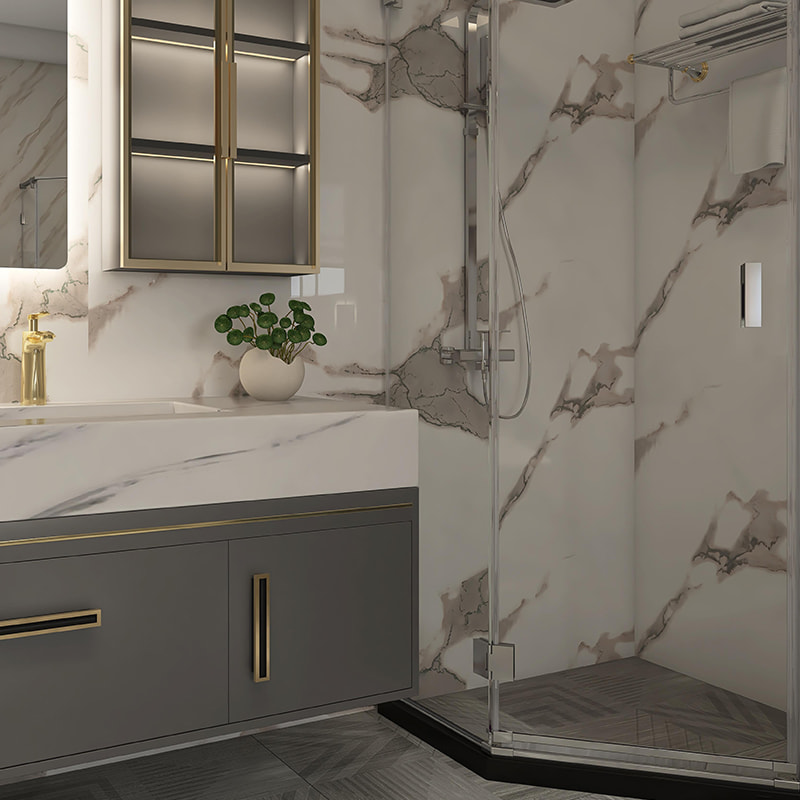 Kertas Dinding Borong Pelekat Pelekat Diri, Pelekat Dinding PVC untuk Ruang Makan Bilik Tidur Ruang Tamu Kertas Dinding Anti Perlanggaran