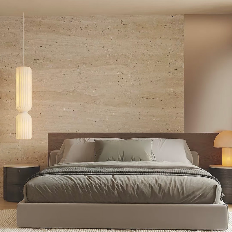Venir Jubin Kalis Api Bahagian Dalaman Tiruan Boleh Dilentur Pelapisan Dinding Lembut Travertine Panel Dinding Batu Lembut Fleksibel Tiruan
