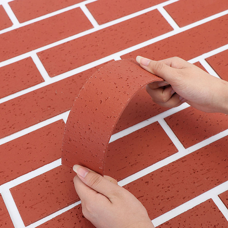 Reka Bentuk Moden Panel Dinding Ringan Kalis Api Bahan Baru Pelapisan Batu Lembut Jubin MCM Fleksibel Penutup Dinding Batu Linear