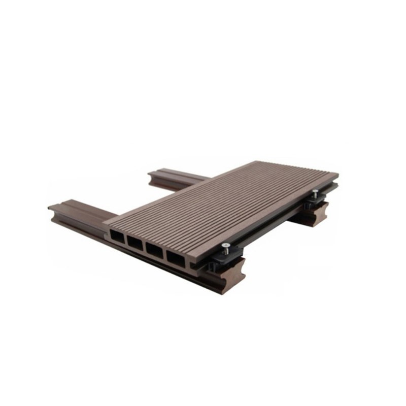 Snap pada Lantai DIY Luaran Kalis Air Wpc Patio Papan Jubin Kejuruteraan Kejuruteraan Lantai Bersambung Berkunci