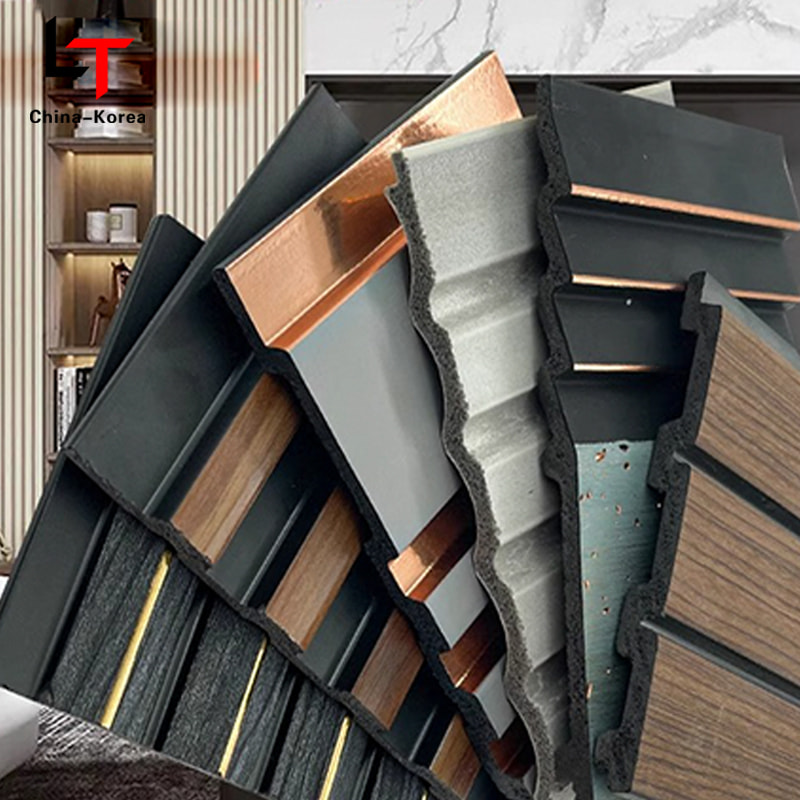 Warna Panel Dinding Ps Hiasan Kalis Air Jenis Baharu Papan Alas Dalaman Kulit Polistirena Reka Bentuk Grafik Moden Warna Tersuai